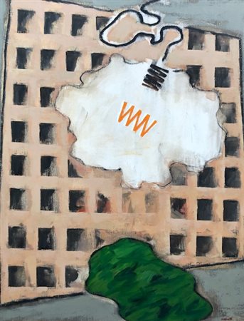 CERETTI MINO Milano (Milano) 1930 Città 2003 Tm tela 92,00x73,00 Certificato...