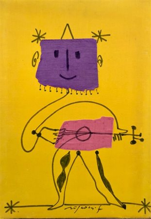 ROGNONI FRANCO Milano (Milano) 1913 Senza Titolo Tecnica mista e collage su...