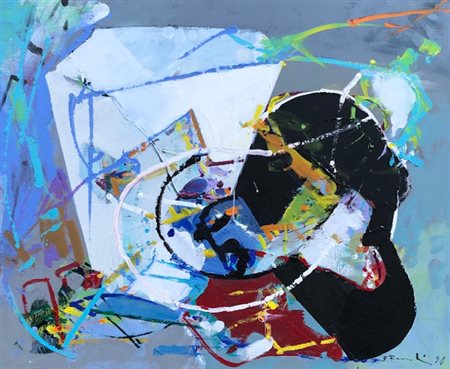 FRANCESCHINI EDOARDO Catania (Catania) 1928 Bianco costruito 1998 Olio su...