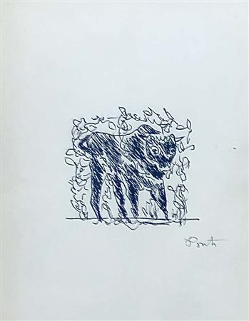 PONTI GIÒ Milano (Milano) 1891 Senza Titolo Inchiostro su carta 23,00x17,00...