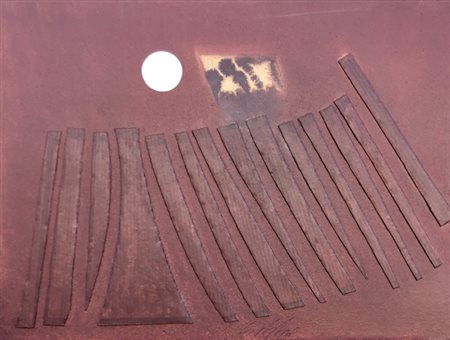 DANGELO SERGIO Milano (Milano) 1932 Delirio altare in luce civetta 1970...