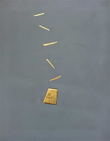 VERMI ARTURO Bergamo (Bergamo) 1928 Precipitazione 1975 Tecnica mista su tela...