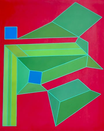 PERILLI ACHILLE Roma (Roma) 1927 L'ancora 2007 Olio su tela 81,00x65,00...