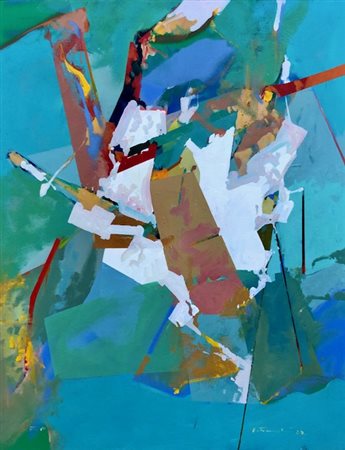 FRANCESCHINI EDOARDO Catania (CT) 1928 Magia 1987 Olio su tela 90,00x72,00...