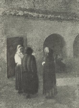 Domenico Riccardo Peretti Griva (1882-1962)  - Quattro chiacchiere a Forni, years 1930