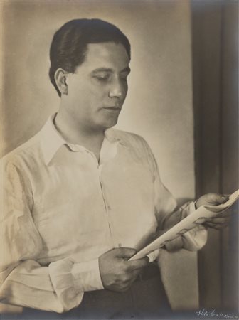 Ghitta Carell (1899-1972)  - Senza titolo (ritratto d'uomo), 1937