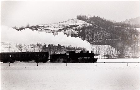 Giuseppe (Pepi) Merisio (1931)  - La locomotiva in Valle S. Martino (Bergamo), years 1950