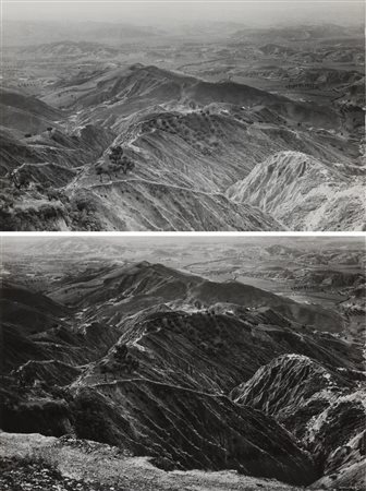 Gianni Berengo Gardin (1930)  - Eroded hills in Lucania, southern Italy, years 1960