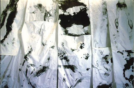 Shozo Shimamoto (1928-2013)  - Performance, years 1990