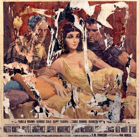 Mimmo Rotella Catanzaro, 1918 - Milano, 2006 CLEOPATRA LIZ, 1963 Décollage,...