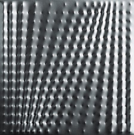 Enrico Castellani Castelmassa, 1930 SUPERFICIE ALLUMINIO, 1981 Acrilico su...