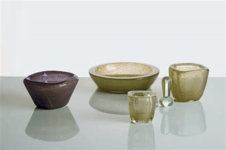 Carlo Scarpa NECESSAIRE DA FUMATORE, 1935 circa Prodotto da Venini. Composto...