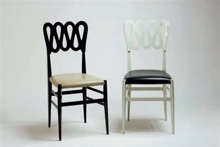 Gio Ponti COPPIA DI SEDIE, fine anni ‘60 Prototipi prodotti da Cassina. In...