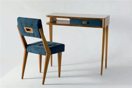 Gio Ponti SCRITTOIO E SEDIA, 1950 circa Prodotti da Fratelli Marelli, Cantù....