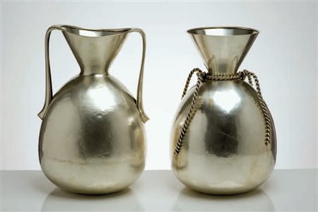 Eros Genazzi VASO, anni ’40 Eseguito da Bottega Genazzi. In argento di forma...