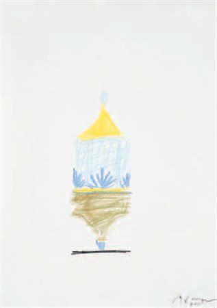 Michele De Lucchi DISEGNO PREPARATORIO PER IL VASO “VENTIA”, 2011 matite...