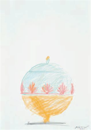 Michele De Lucchi DISEGNO PREPARATORIO PER IL VASO “GENNA” , 2011 matite...