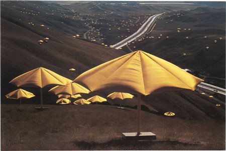 Christo, Umbrellas Yellow n. 10 (USA 1984-1991)