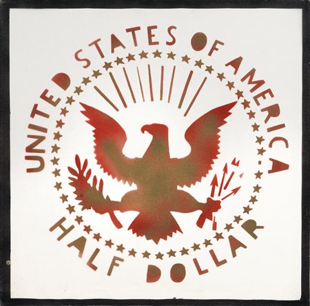 Franco Angeli
Roma 1935 - 1988
Half Dollar (Antipittura), anni Ottanta