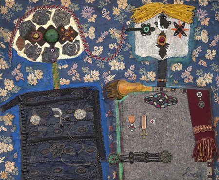 Enrico Baj
Milano 1924 - Vergiate (Va) 2003
Due personaggi, 1963