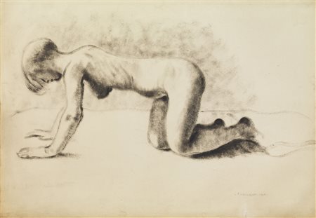 Felice Casorati, Nudo, 1918