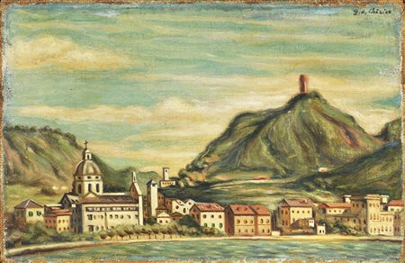 Giorgio de Chirico, Veduta del Lago di Como, 1934
