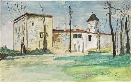 Maurice Utrillo, Maison à la campagne (Château de Saint-Bernard, Ain)