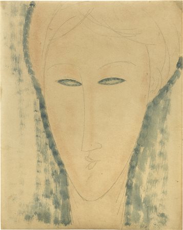 Amedeo Modigliani, Testa di donna, 1915-16
