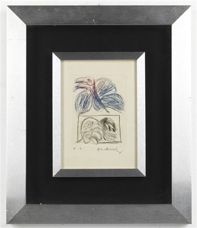 ALECHINSKY PIERRE (n. 1927) - Senza titolo.