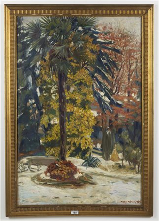 MENIN  MARIO (1896 - 1962) - Giardino innevato.