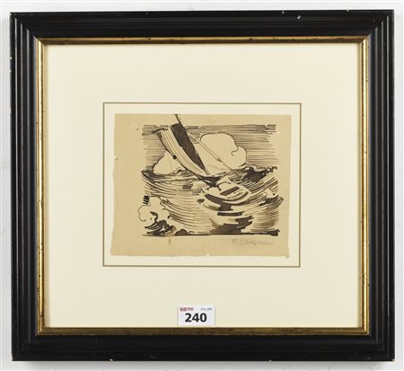 CANGIULLO FRANCESCO (1884 - 1977) - Marina.