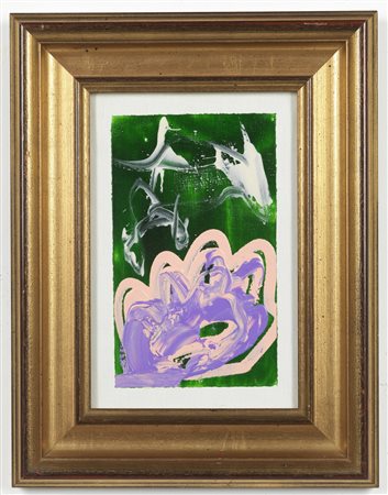 SCHIFANO MARIO (1934 - 1998) - Gigli sull'acqua.