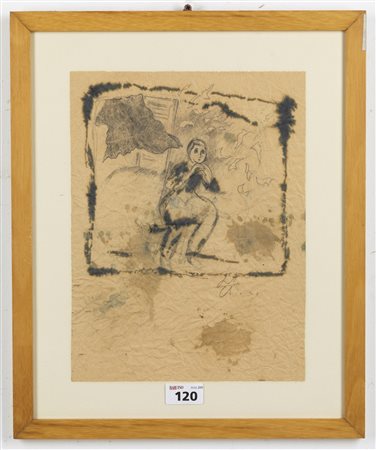 CHIA SANDRO (n. 1946) - Figura seduta.