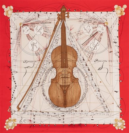 Hermès - Foulard Musique de Sphères, 1996