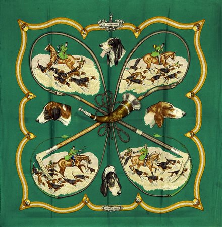 Hermès - Foulard Le Laisser Courre, 1979