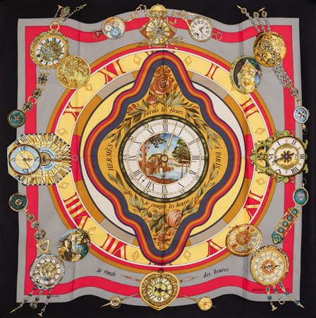 Hermès - Foulard La Ronde des Heures, 1986
