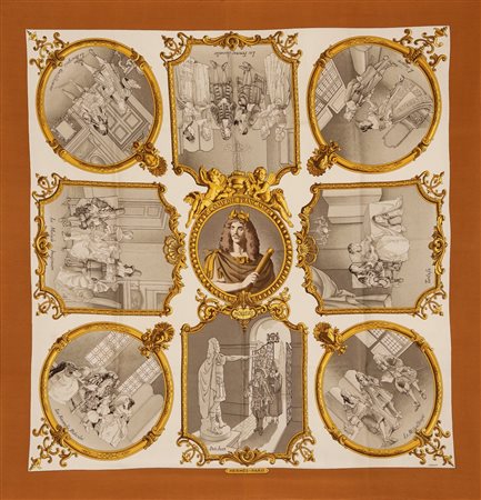 Hermès - Foulard Molière Comédie Française, 1969