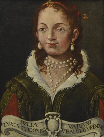 Scuola Marchigiana della fine del XVII secolo RITRATTO DI GIULIA DA VARANO...