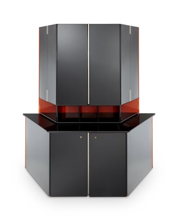 Luigi Caccia Dominioni Credenza modello "Gonzaga, uno/due/tre". Produzione Simon