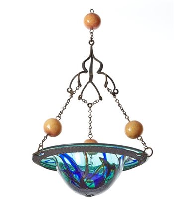 Umberto Bellotto "Connubio di ferro e vetro"Cesendello in ferro battuto con tir