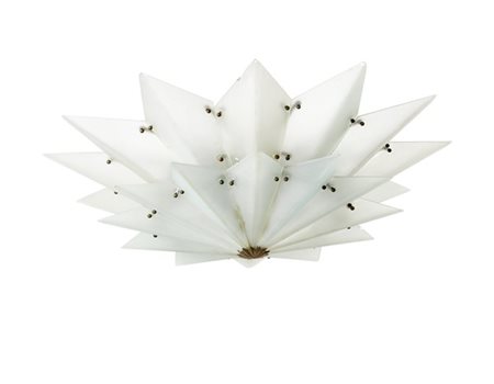 Louis Sognot Lampada a sospensione. Parigi, 1925ca. Struttura in fusione di bron