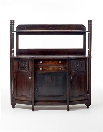 Mobili Fratelli Falceri Credenza in legno massello con corpo inferiore con parte