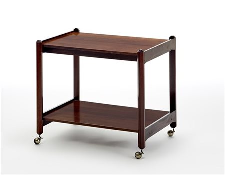Stildomus (Attribuito)
Carrello bar a due ripiani. Italia, anni '60. Legno di pa