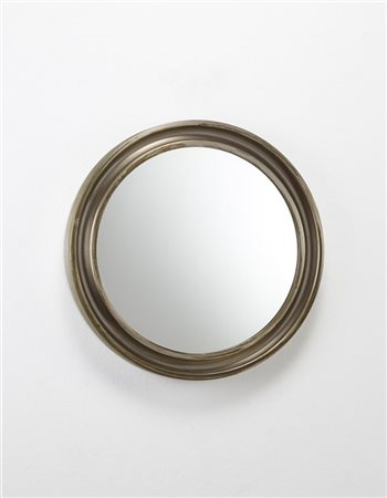 Sergio Mazza Specchio da parete con cornice tonda. Produzione Artemide, Milano,