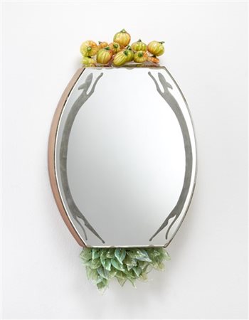 Wendy Wheatley Specchio. Salir, Murano, anni '50/'60. Legno, vetro argentato ed
