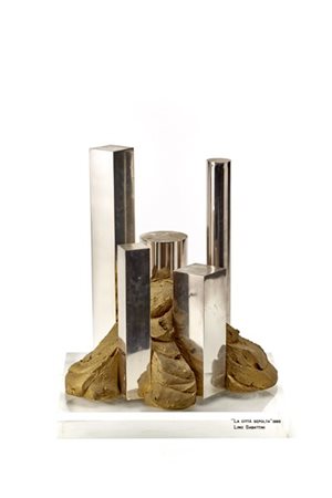 Lino Sabattini "La città sepolta"
Scultura in ottone cromato e gesso verniciato