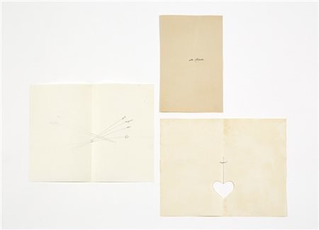 Gio Ponti "alla Chicche"
Due biglietti augurali a Enrichetta Ritter. Milano, ann