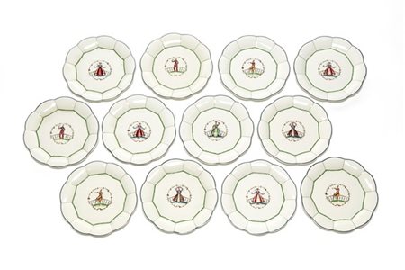 Guido Andlovitz Dodici piatti piani della serie "Monza 16". Produzione Società C