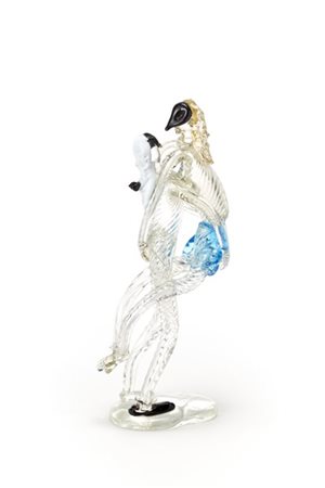 Fulvio Bianconi "Amplesso"
Scultura in vetro cristallo con applicazioni in vetro