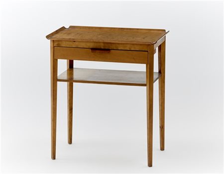 Bertil Fridhagen Tavolino da salotto in legno massello, impiallacciato con casse